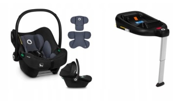 MOON RESEA + 4in1 633 — черный с Lionelo Astrid i-Size + базой Isofix