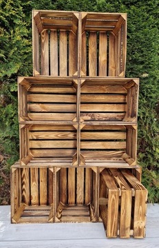 КЛАССИЧЕСКИЕ МАЛЕНЬКИЕ ДЕРЕВЯННЫЕ ЯЩИКИ ДЛЯ ДЕКОРА В ДУБЛЕННОМ ЦВЕТЕ