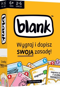 BLANK GRA PLANSZOWA KARCIANA REBEL a'la UNO+