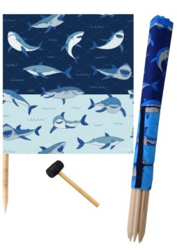 PARAWAN PLAŻOWY 12M Rekinki PRODUCENT MŁOTEK GRATIS