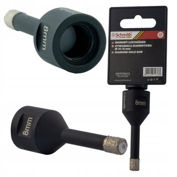 SCHMITH KORONKA WIERTŁO DIAMEN DO GRESY PŁYTEK 8MM