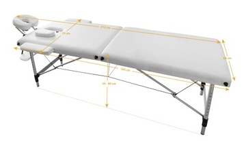 Стол массажная кровать косметический алюминиевый шезлонг складной 2-сегментный