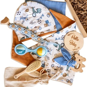 luksusowy prezent na chrzest baby shower chłopiec