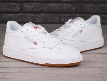 Buty sneakersy damskie Reebok CLUB C 85 White Skóra