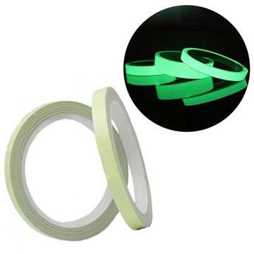 СВЕТЯЩАЯСЯ В ТЕМНОТЕ ФЛУОРЕСЦЕНТНАЯ СВЕТООТРАЖАЮЩАЯ САМОКЛЕЯЩАЯСЯ ЛЕНТА 5м
