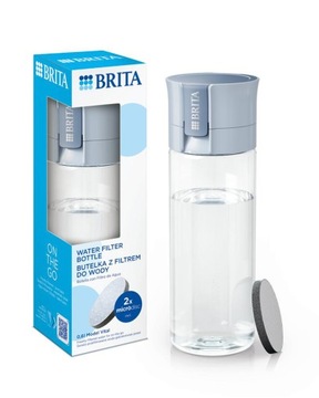 Butelka filtrująca Brita Fill&Go Vital Pastelowa +2 dyski (błękit)