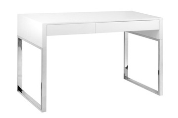 Biurko Bora biały połysk gabinet biuro MDF design