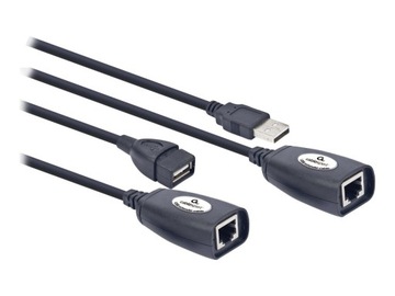 GEMBIRD UAE-30M Gembird przedłużacz aktywny USB 1.1 AM-LAN-AF, max. 30M
