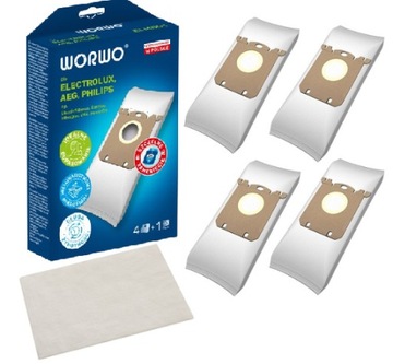 4x worki odkurzacz AEG Electrolux Philips ELMB01K