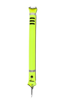 Boja Tecline 22/180 cm,zamknięta z zaworem żółta