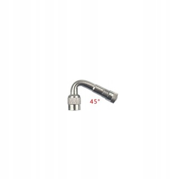 2x PRZEDŁUŻKA KĄTOWA ZAWORU DO POMPOWANIA OPON 90°