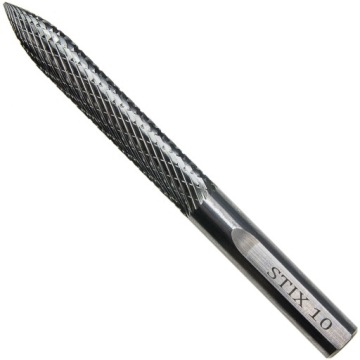 Fréza 10X110 MM Hartmetal Pro Opravu Pneumatik, Ocelový Kord Pro Vrtačku Stix