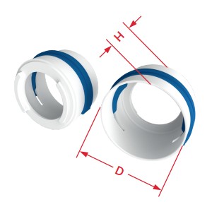 Króciec KRVT+75 Ventiflex Plus