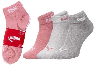 PUMA SKARPETKI STOPKI 3P WHITE/GREY/PINK r. 39-42