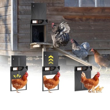 АВТОМАТИЧЕСКАЯ ДВЕРЬ ПТИЧНИКА С ДАТЧИКОМ СВЕТА ПРИВЕЛО ДИСПЛЕЙ ДИСТАНЦИОННОГО УПРАВЛЕНИЯ