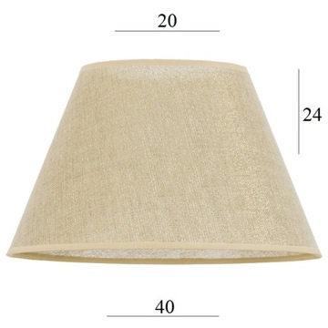 ABAŻUR do lampy stojącej 6S złoty 20/40/24 stożek