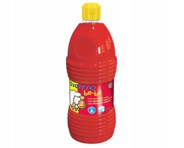 FARBA TEMPERA GIOTTO 1 litr - 1000 ml - CZERWONA