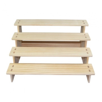 Dekoracja drewnianego stojaka wystawowego Trwały modny blat 4-warstwowy 40 cm