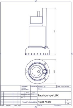 Погружной водяной насос Comet Lux-Plus 19L 0,85 бар