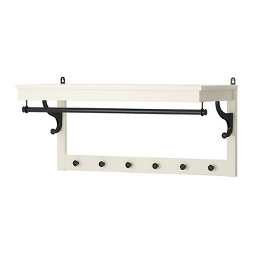 OUTLET HEMNES półka na kapelusze, biały, 85cm #140