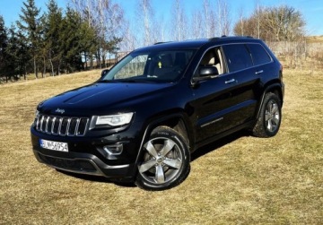 Jeep Grand Cherokee IV Terenowy Facelifting 3.0 V6 CRD 250KM 2014 Jeep Grand Cherokee ORYGINALNY LAKIER 4 x podgrzewane fotele i kierownica