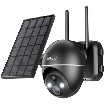 Kamera Solarna Zewnętrzna Obrotowa IP WiFi 5MPx 1944P 4x Zoom 9000mAh AKU