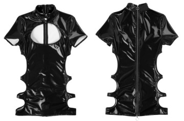 ЖЕНСКИЙ КОСТЮМ ПЛАТЬЕ ЧЕРНЫЙ МИНИ СЕКСУАЛЬНЫЙ НАРЯД 3XL