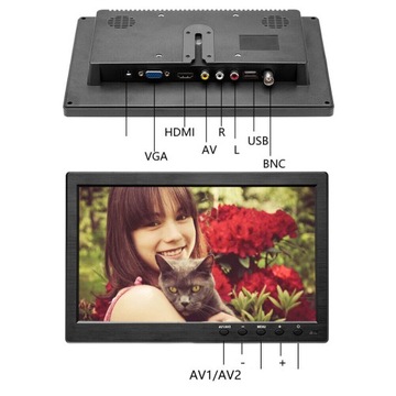 Автомобильный монитор для камеры заднего вида с HDMI