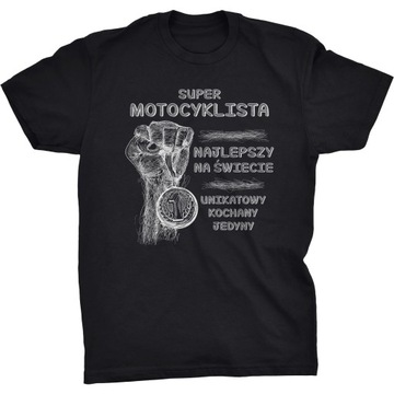 Koszulka Super Motocyklista Najlepszy Na Świecie