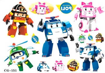 Tatuaże dla dzieci robort trains Kay Selly