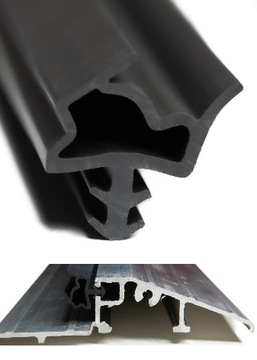 USZCZELKA DO PROGU DRZWI WIKĘD CZARNA PRÓG