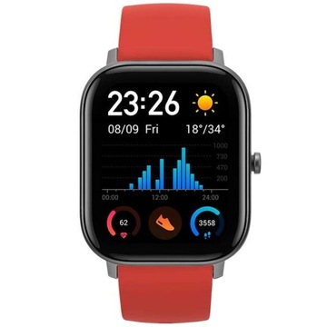 Умные часы Amazfit GTS оранжевого цвета, водонепроницаемые часы Android + iOS 1,65 дюйма