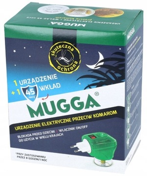 MUGGA elektrofumigator i wkład 35 ml na 45 nocy