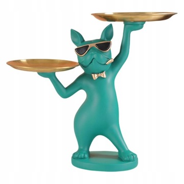Buldog francuski Statua Taca Art Biurko Figurka