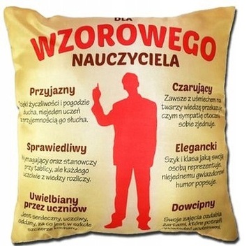 Prezent dla nauczyciela wychowawcy poduszka
