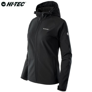 KURTKA PRZEJŚCIOWA DAMSKA PRZECIWDESZCZOWA SOFTSHELL HI-TEC NETI KAPTUR XL