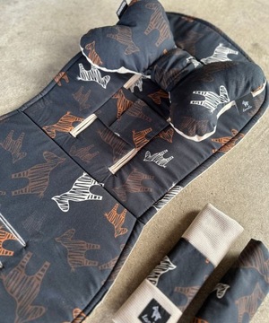 Вставка для коляски Latte Follow The Zebra - Бархат