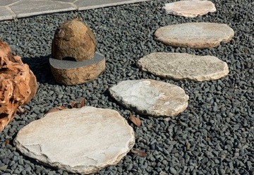 Золотой овальный камень для садовой дорожки XXL