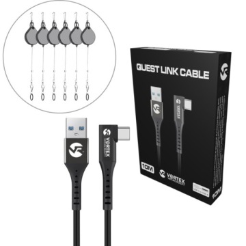Kabel 10 m Usb-a háčky pro zavěšení kabelu