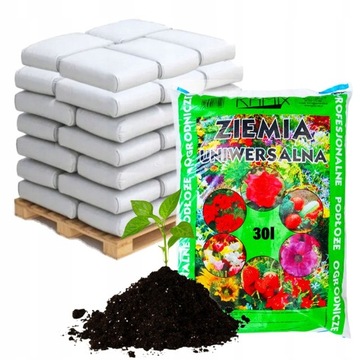 ZIEMIA UNIWERSALNA DO KWIATÓW WARZYW MIESZANKA ZIEMI PLUS NAWÓZ