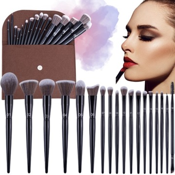 НАБОР КИСТЕЙ ДЛЯ МАКИЯЖА ИЗ 18 ПРОФЕССИОНАЛЬНЫХ ОТЛИЧНЫХ КАЧЕСТВ ДЛЯ ВАШЕЙ ЖЕНЫ В ПОДАРОК