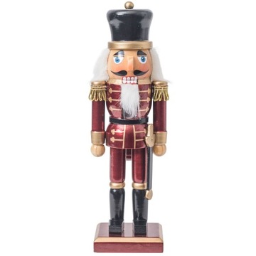 Figurka dziadek do orzechów Żołnierz 25cm, bordowy