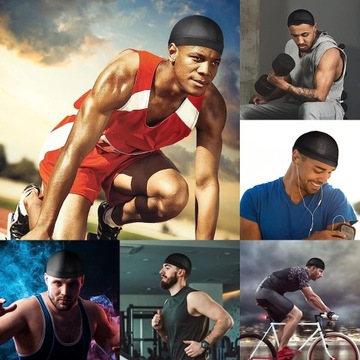 2X PRZEWIEWNY DURAG CZEPEK AFRO HIP-HOP KOSZYKÓWKA PREZENT DLA CHŁOPAKA ON