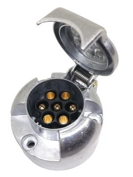 Gniazdo przyczepki haka 7 PIN 12V aluminiowe