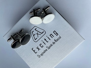 Мужские запонки EXC для смокинга, золото, свадьба, золото + черный оникс