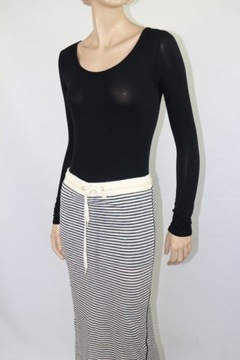 TWIN SET ЮБКА-КАРАНДАШ МИДИ С ПОЛОСАМИ-S