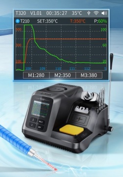 ПАЯЛЬНАЯ СТАНЦИЯ AIXUN T320 200 Вт T245 T210 НАКОНЕЧНИКИ C245 C210 6 НАКОНЕЧНИКОВ