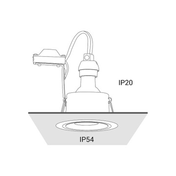 Nowodvorski Встраиваемый светильник IP54/IP20 8374