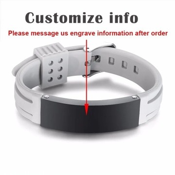Vnox 16mm personalizuj bransoletki dla mężczyzn pasek silikonowy ze stali n