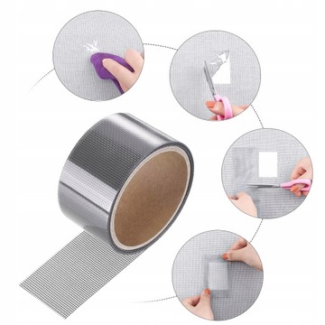 Лента для ремонта оконных стекол ВОДОНЕПРОНИЦАЕМАЯ САМОКЛЕЯЩАЯСЯ 5 см * 2 м * 2